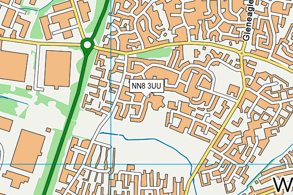 NN8 3UU map - OS VectorMap District (Ordnance Survey)