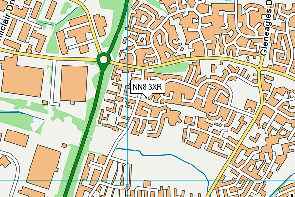NN8 3XR map - OS VectorMap District (Ordnance Survey)