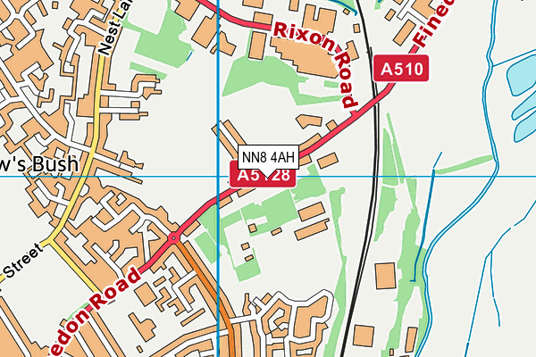 NN8 4AH map - OS VectorMap District (Ordnance Survey)