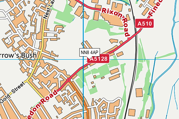 NN8 4AP map - OS VectorMap District (Ordnance Survey)