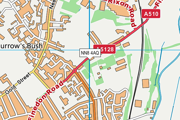 NN8 4AQ map - OS VectorMap District (Ordnance Survey)