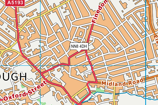 NN8 4DH map - OS VectorMap District (Ordnance Survey)