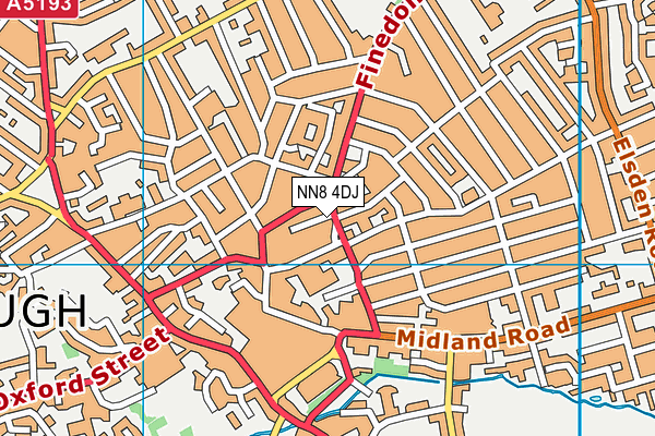 NN8 4DJ map - OS VectorMap District (Ordnance Survey)