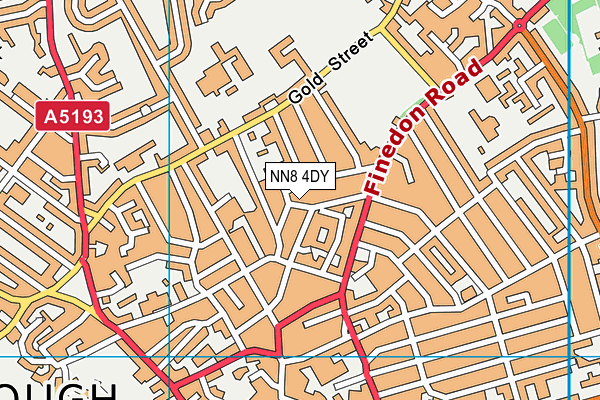 NN8 4DY map - OS VectorMap District (Ordnance Survey)