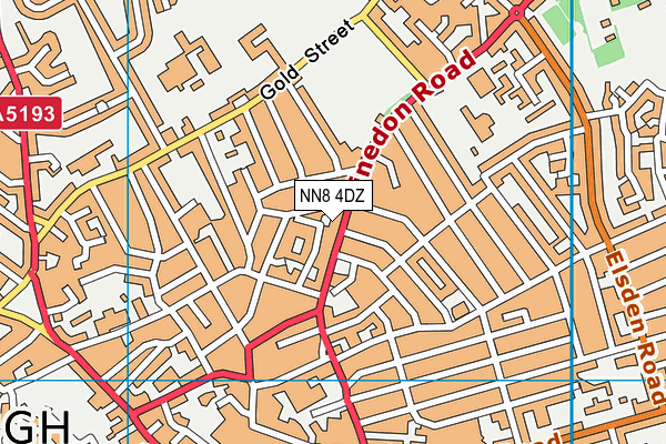 NN8 4DZ map - OS VectorMap District (Ordnance Survey)