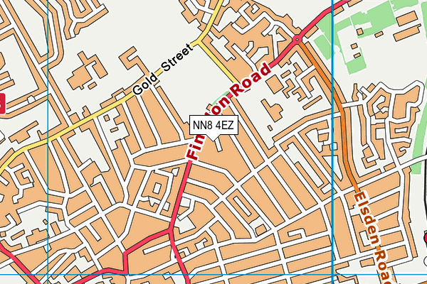 NN8 4EZ map - OS VectorMap District (Ordnance Survey)