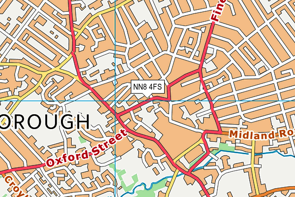 NN8 4FS map - OS VectorMap District (Ordnance Survey)