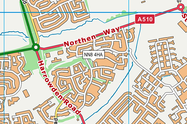 NN8 4HA map - OS VectorMap District (Ordnance Survey)