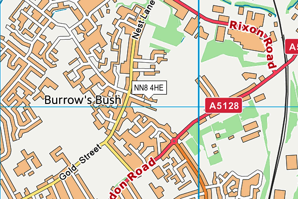 NN8 4HE map - OS VectorMap District (Ordnance Survey)