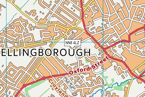 NN8 4LZ map - OS VectorMap District (Ordnance Survey)