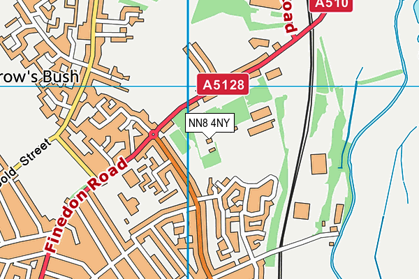 NN8 4NY map - OS VectorMap District (Ordnance Survey)