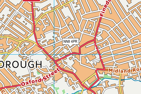 NN8 4PR map - OS VectorMap District (Ordnance Survey)