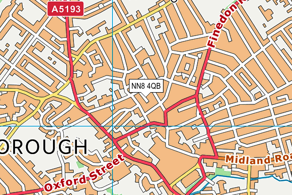 NN8 4QB map - OS VectorMap District (Ordnance Survey)