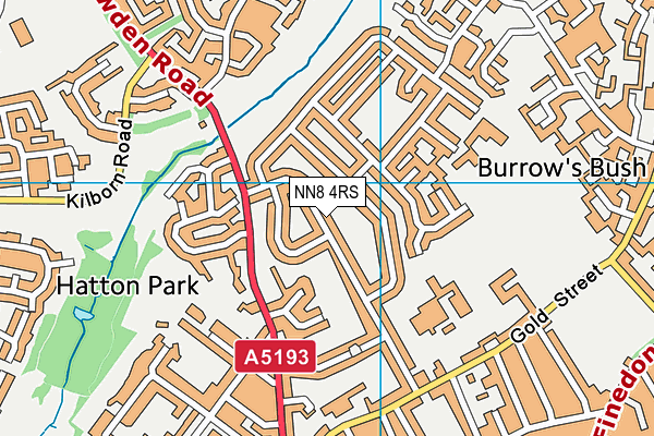 NN8 4RS map - OS VectorMap District (Ordnance Survey)