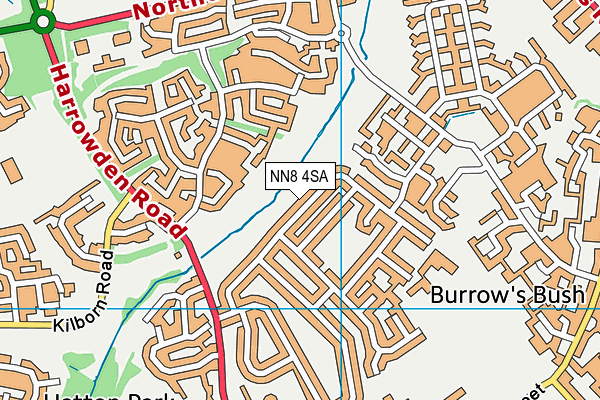 NN8 4SA map - OS VectorMap District (Ordnance Survey)