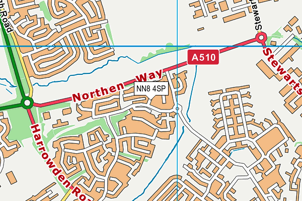 NN8 4SP map - OS VectorMap District (Ordnance Survey)