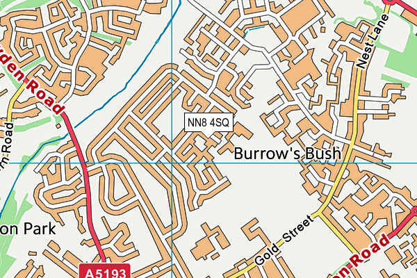 NN8 4SQ map - OS VectorMap District (Ordnance Survey)