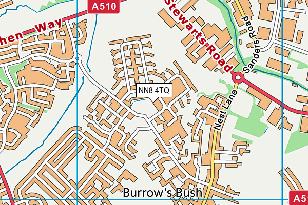 NN8 4TQ map - OS VectorMap District (Ordnance Survey)