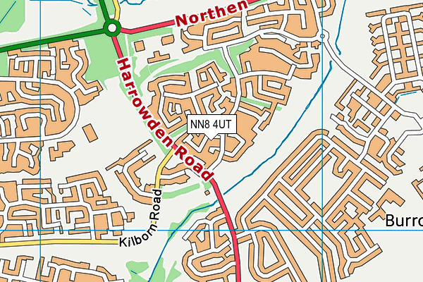 NN8 4UT map - OS VectorMap District (Ordnance Survey)