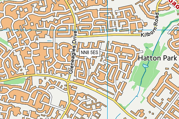 NN8 5ES map - OS VectorMap District (Ordnance Survey)