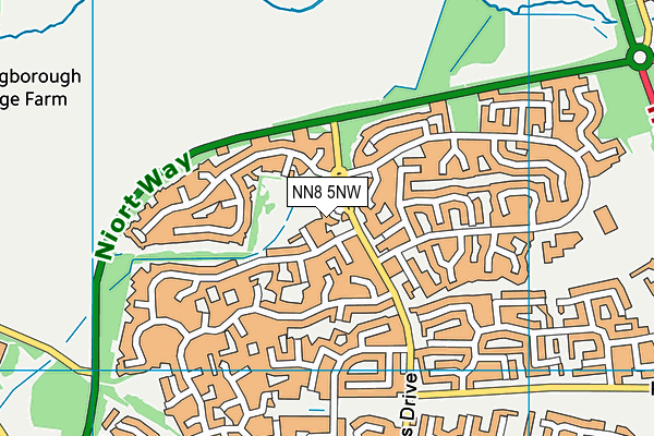 NN8 5NW map - OS VectorMap District (Ordnance Survey)