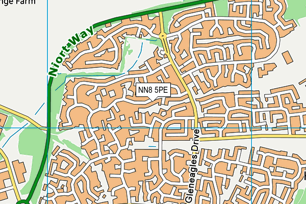 NN8 5PE map - OS VectorMap District (Ordnance Survey)
