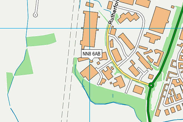 NN8 6AB map - OS VectorMap District (Ordnance Survey)