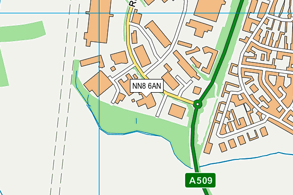 NN8 6AN map - OS VectorMap District (Ordnance Survey)