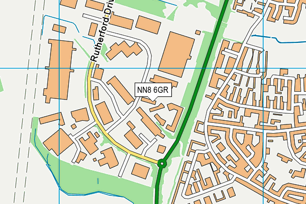 NN8 6GR map - OS VectorMap District (Ordnance Survey)