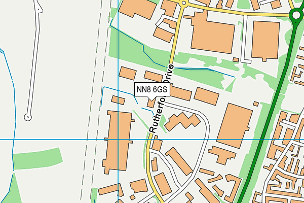NN8 6GS map - OS VectorMap District (Ordnance Survey)