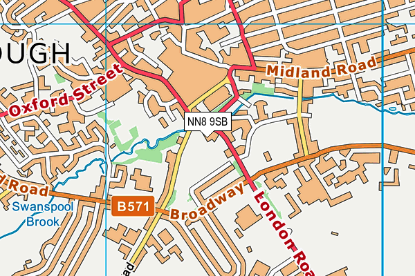 NN8 9SB map - OS VectorMap District (Ordnance Survey)