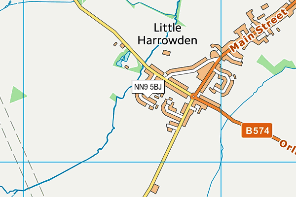 Map of CHARLES COURT (LITTLE HARROWDEN) RESIDENTS ASSOCIATION LIMITED at district scale