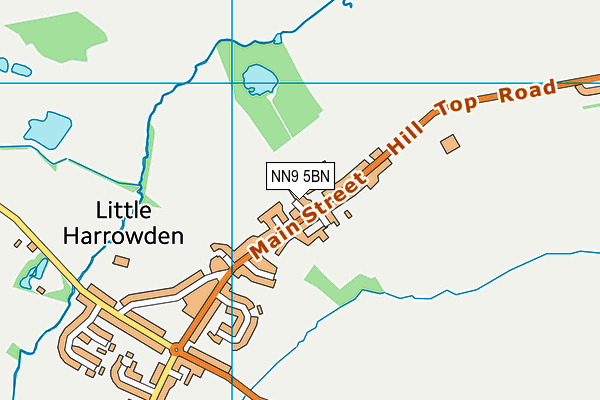 Little Harrowden Community Primary School map (NN9 5BN) - OS VectorMap District (Ordnance Survey)