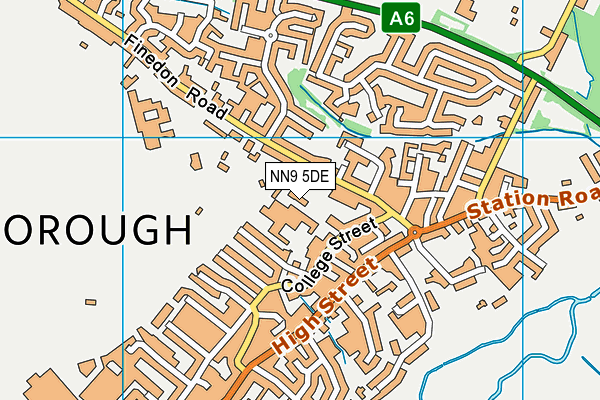 NN9 5DE map - OS VectorMap District (Ordnance Survey)