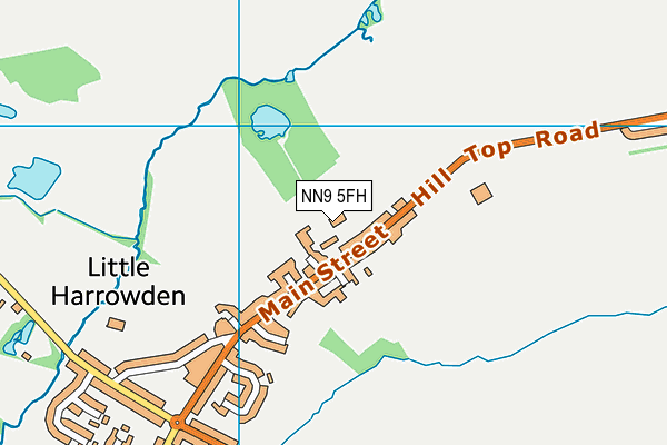 NN9 5FH map - OS VectorMap District (Ordnance Survey)