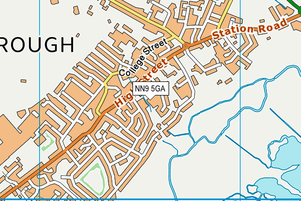 NN9 5GA map - OS VectorMap District (Ordnance Survey)
