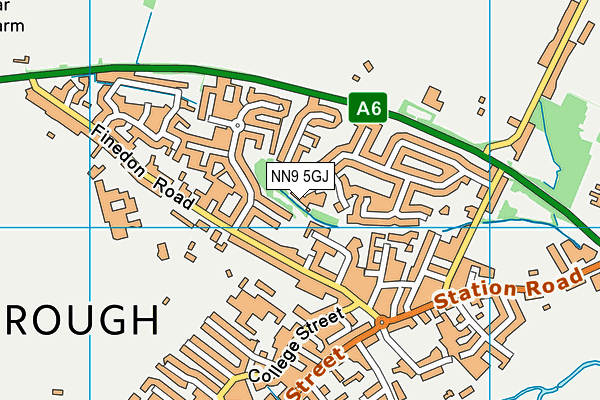 NN9 5GJ map - OS VectorMap District (Ordnance Survey)