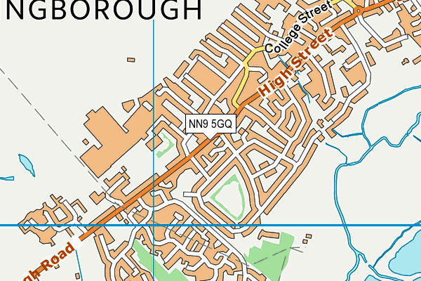 NN9 5GQ map - OS VectorMap District (Ordnance Survey)