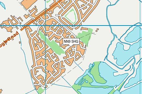 NN9 5HG map - OS VectorMap District (Ordnance Survey)