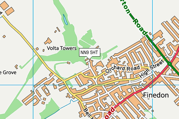 NN9 5HT map - OS VectorMap District (Ordnance Survey)