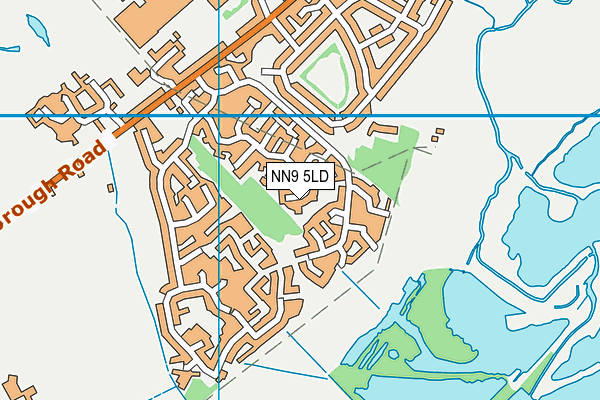 NN9 5LD map - OS VectorMap District (Ordnance Survey)