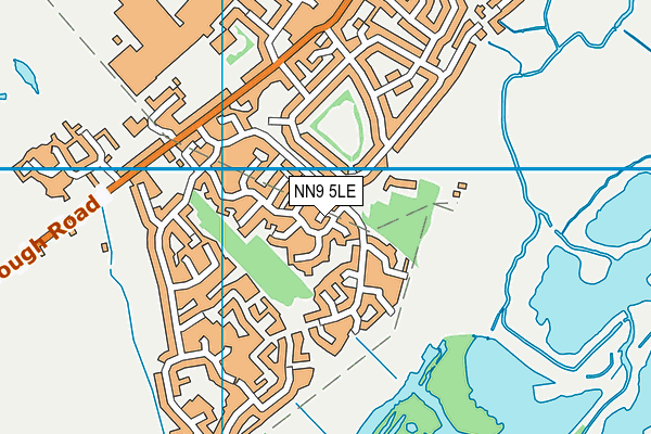 NN9 5LE map - OS VectorMap District (Ordnance Survey)