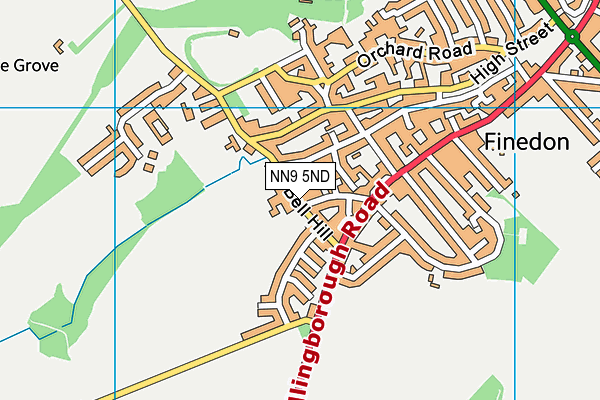 Map of FINEDON BUILDING SERVICES LIMITED at district scale