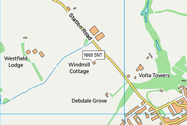 NN9 5NT map - OS VectorMap District (Ordnance Survey)