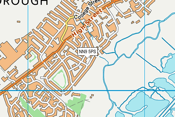 NN9 5PS map - OS VectorMap District (Ordnance Survey)