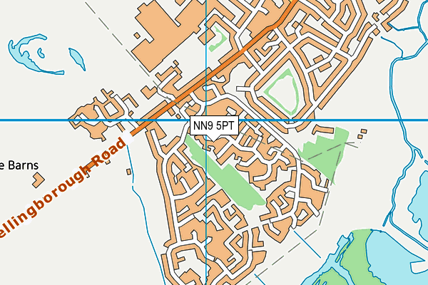 NN9 5PT map - OS VectorMap District (Ordnance Survey)
