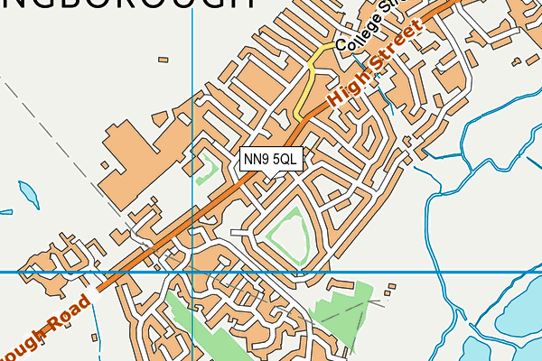 NN9 5QL map - OS VectorMap District (Ordnance Survey)