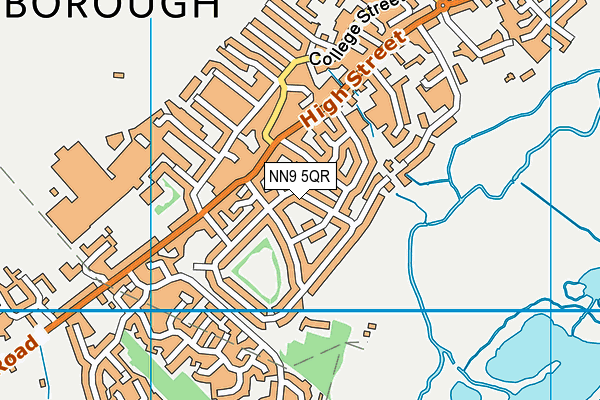 NN9 5QR map - OS VectorMap District (Ordnance Survey)