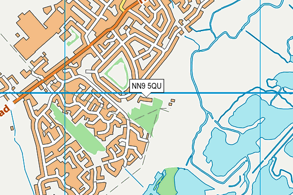 NN9 5QU map - OS VectorMap District (Ordnance Survey)