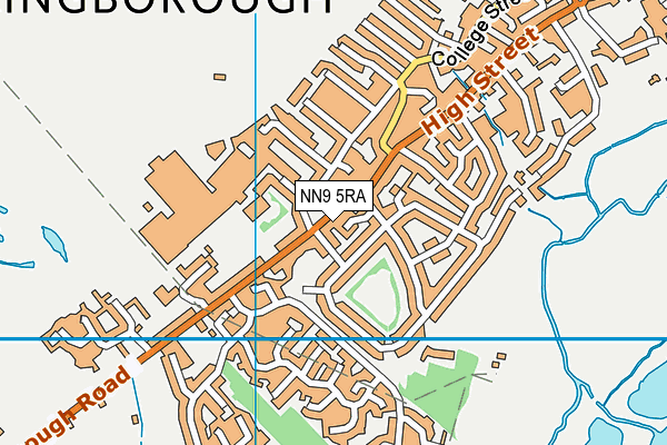 NN9 5RA map - OS VectorMap District (Ordnance Survey)